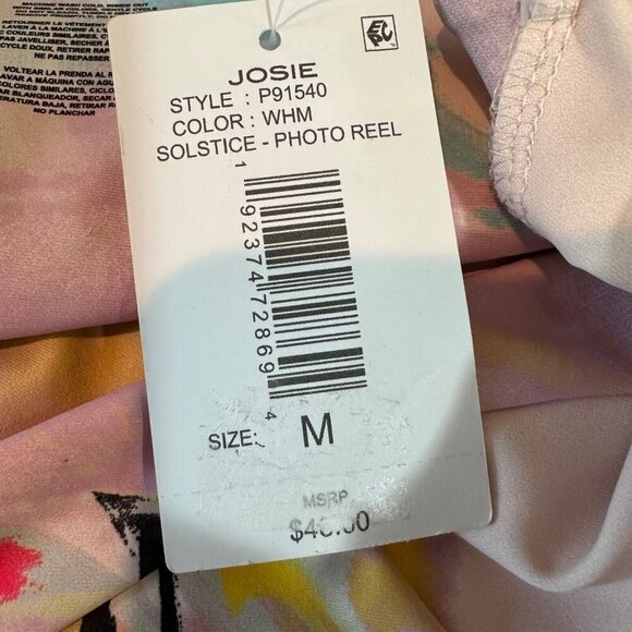 Josie Natori Womens Size M Solstice Cami Cropped Top‎ NWT - Picture 8 of 8